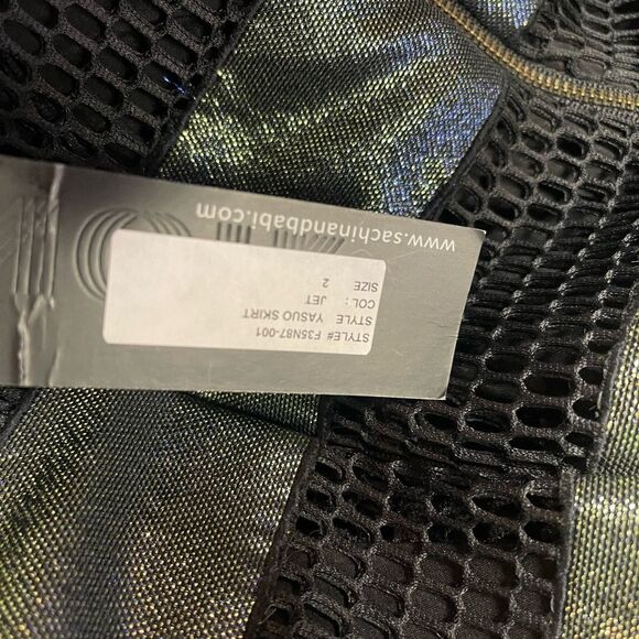 Sachin + Babi Green Silver Embellished Midi Skirt - Picture 2 of 2